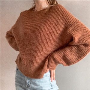 H&M LOGG brown sweater XS